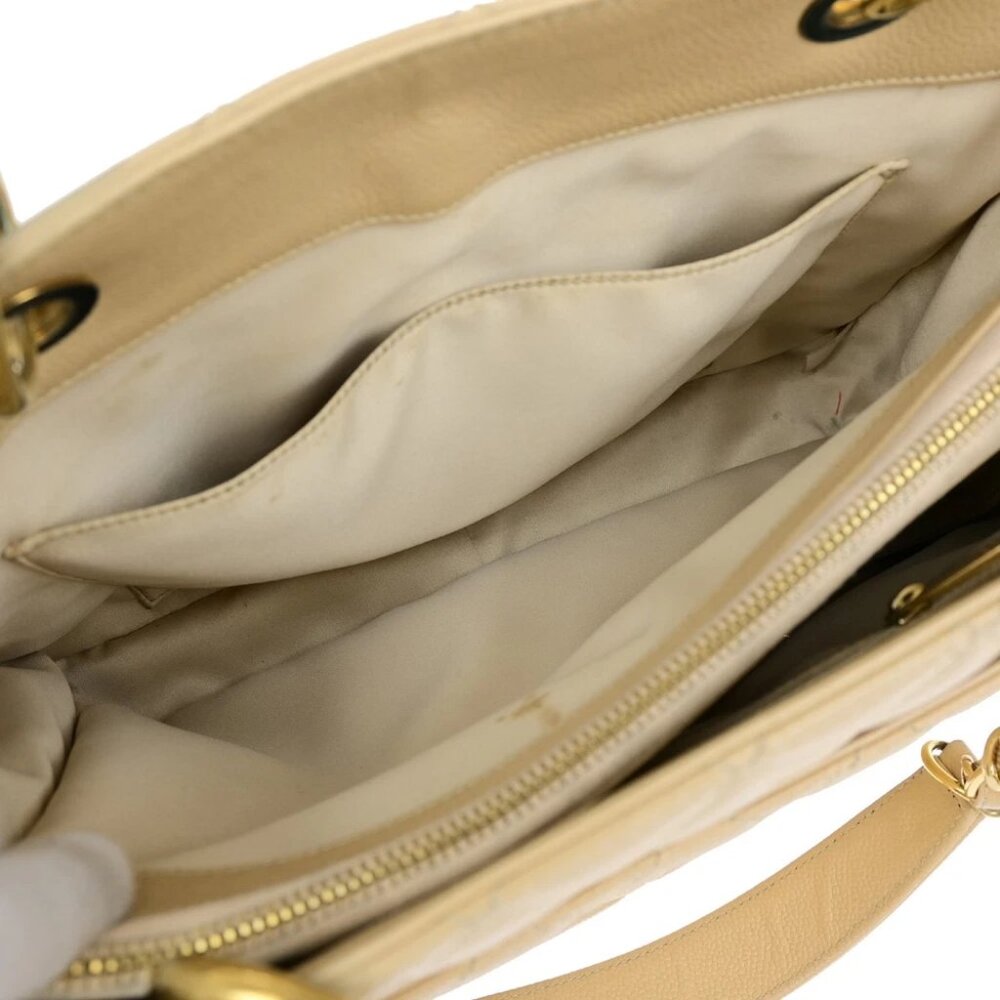CHANEL CC GST Chain Shoulder Bag Grained Calfskin Leather Beige GHW 652RL053 - Picture 3 of 16